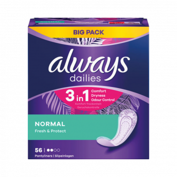 Always dailies 3in1 Fresh & Protect Normal, Slipeinlagen, 56 Stück